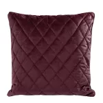 Steppelt bársony párnahuzat Burgundi vörös 45x45 cm