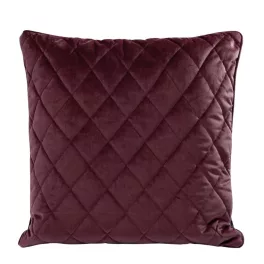 Steppelt bársony párnahuzat Burgundi vörös 45x45 cm