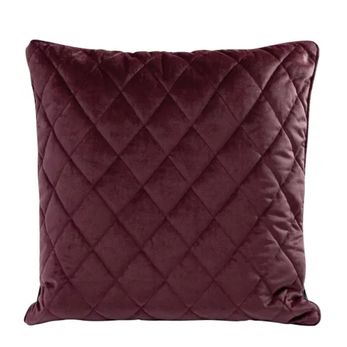 Steppelt bársony párnahuzat Burgundi vörös 45x45 cm