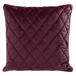   Steppelt bársony párnahuzat töltettel Burgundi vörös 50x50 cm
