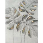 Levelek modern falikép 443 Arany 60x80 cm