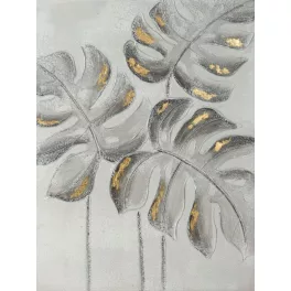 Levelek modern falikép 443 Arany 60x80 cm
