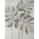 Levelek modern falikép 443 Arany 60x80 cm
