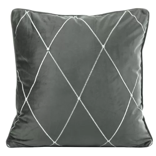 Margo Pierre Cardin bársony párnahuzat Világosszürke 45x45 cm