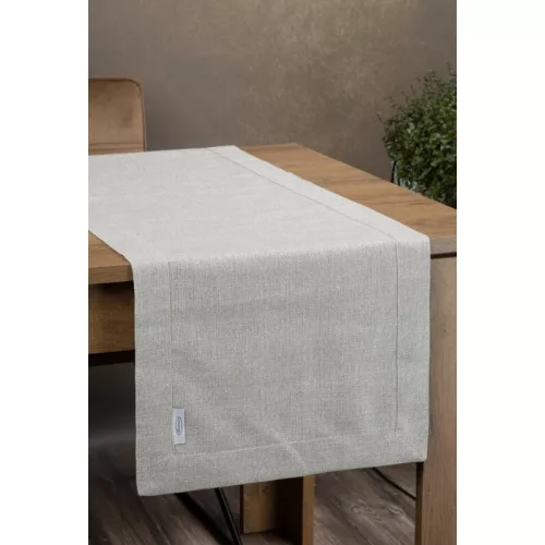 Bianca2 fényes csillogású asztali futó Ezüst 40x140 cm