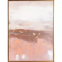Absztrakt festmény kerettel 472 Rózsaszín 60x80 cm