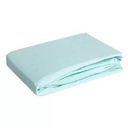 Jersey pamut gumis lepedő Menta 90x200 cm +25 cm