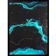 Absztrakt falikép 477 Türkiz/fekete/arany 53x73 cm