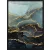 Absztrakt festmény kerettel 479 Acélszürke/arany 53x73 cm