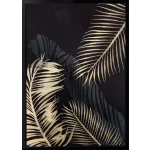 Falikép arany levelekkel 482c Zöld 53x73 cm