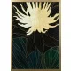 Tavirózsa virágos falikép 484a Zöld/arany 53x73 cm