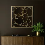 Alisma1 többrészes falikép Barna/arany 53x53 cm