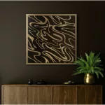 Alisma3 többrészes falikép Barna/arany 53x53 cm