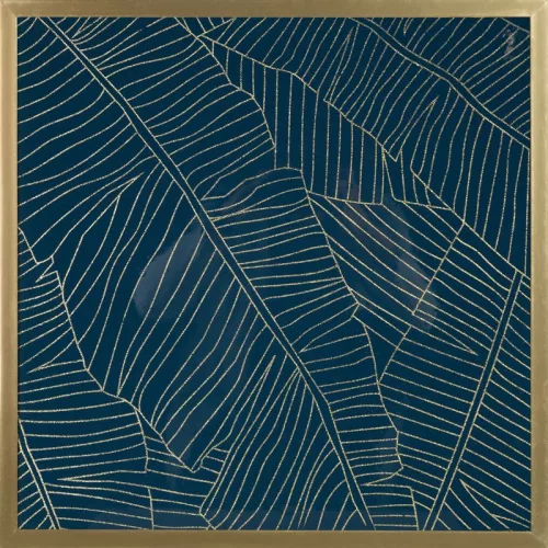 Musa2 falikép Gránátkék/arany 53x53 cm