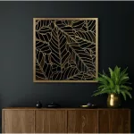 Lili1 többrészes falikép Sötétzöld/arany 53x53 cm