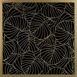 Lili2 többrészes falikép Fekete/arany 53x53 cm