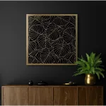 Lili2 többrészes falikép Fekete/arany 53x53 cm