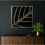 Lili3 falikép Sötétzöld/arany 53x53 cm