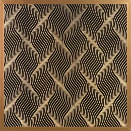 Victoria3 falikép Fekete/arany 53x53 cm