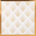 Blanca2 falikép Fehér/arany 53x53 cm
