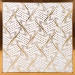 Blanca3 falikép Fehér/arany 53x53 cm