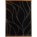 Lotos4 falikép Fekete/arany 53x73 cm
