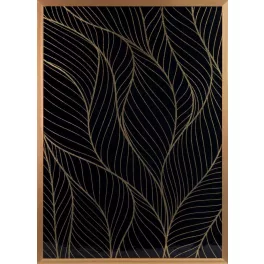 Lotos4 falikép Fekete/arany 53x73 cm