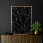 Lotos4 falikép Fekete/arany 53x73 cm