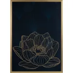 Lotos8 falikép Fekete/arany 53x73 cm