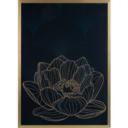 Lotos8 falikép Fekete/arany 53x73 cm