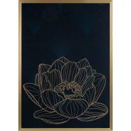 Lotos8 falikép Fekete/arany 53x73 cm