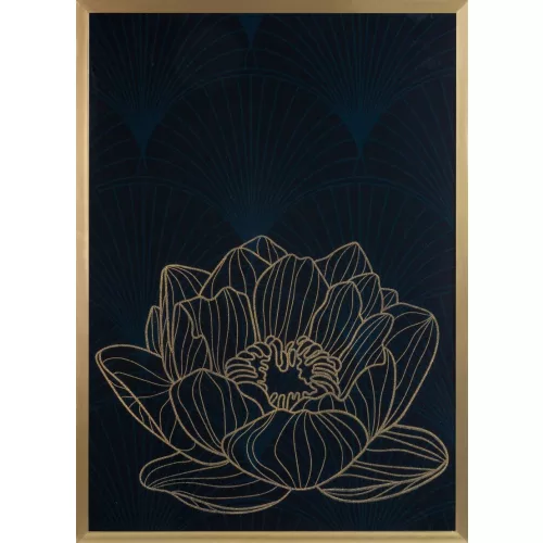 Lotos8 falikép Fekete/arany 53x73 cm