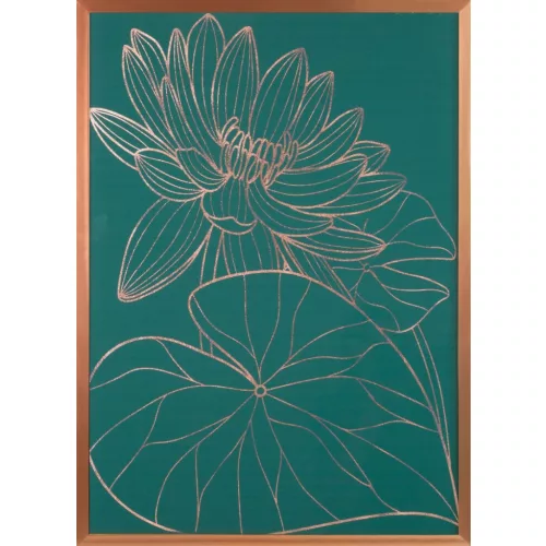 Salvia5 falikép Zöld/réz 53x73 cm