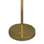 Lotos9 állólámpa bársony búrával Türkiz/arany 43x157 cm