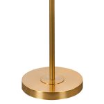 Kaja 02 állólámpa bársony búrával Fekete/arany 43x157 cm