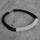 Andy dekoratív függönyelkötő Fekete/ezüst