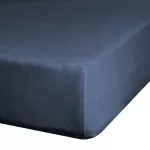 Jersey pamut gumis lepedő Gránátkék 140x200 cm +30 cm