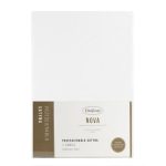 Nova3 gumis lepedő 160x200 cm +30 cm pamut-szatén Fehér