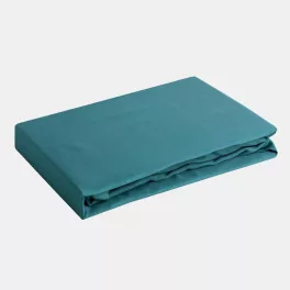 Nova3 pamut-szatén türkiz gumis lepedő 140x200 cm +30 cm