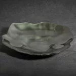 Nikol üveg tál Zöld 30x28x5 cm