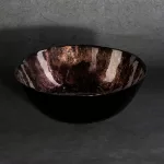Pati üveg tál Barna/fekete 22x22x8 cm