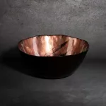 Pati üveg tál Barna/fekete 16x15x6 cm