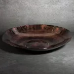 Pati üveg tál Barna/fekete 38x38x7 cm