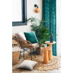 Rea dekoratív kerámia tál Zöld/bézs 25x25x5 cm