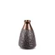 Morena kerámia váza Acélszürke/bronz 16x16x24 cm