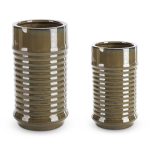 Sami kerámia váza Barna 12x12x20 cm