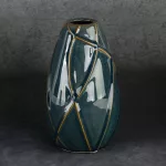 Teo kerámia váza Türkiz 17x17x27 cm