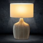 Liza asztali lámpa Krémszín 38x18x58 cm