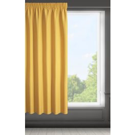Rita egyszínű dekor függöny Mustársárga 140x175 cm