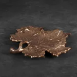 Dalia dekoratív tál fémből Arany 21x21x3 cm